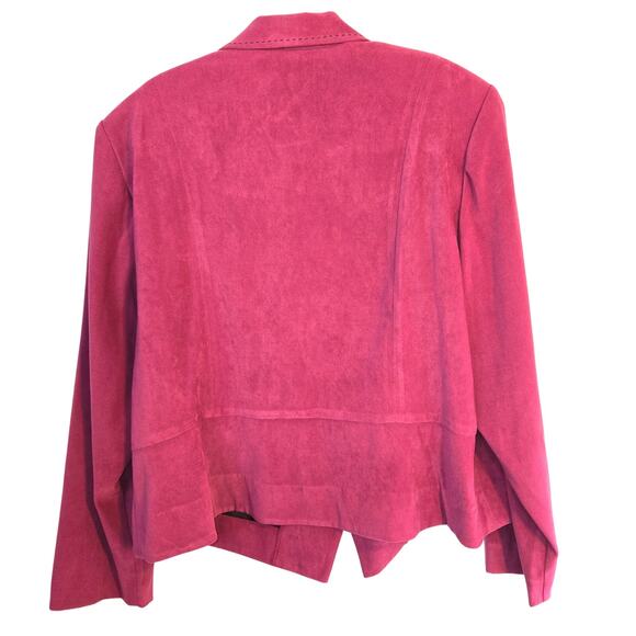 DressBarn 18W Women's Blazer Wine Suit Coat Plus Size 2X 2XL XXL Jacket - Picture 5 of 6